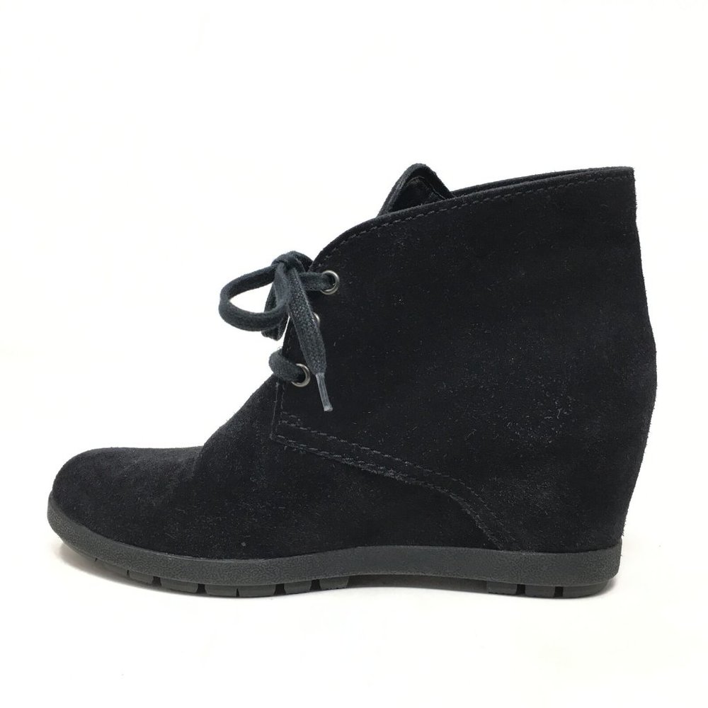 Prada Wedge Ankle Boots Booties Size 37.5/7.5 US - Picture 5 of 11